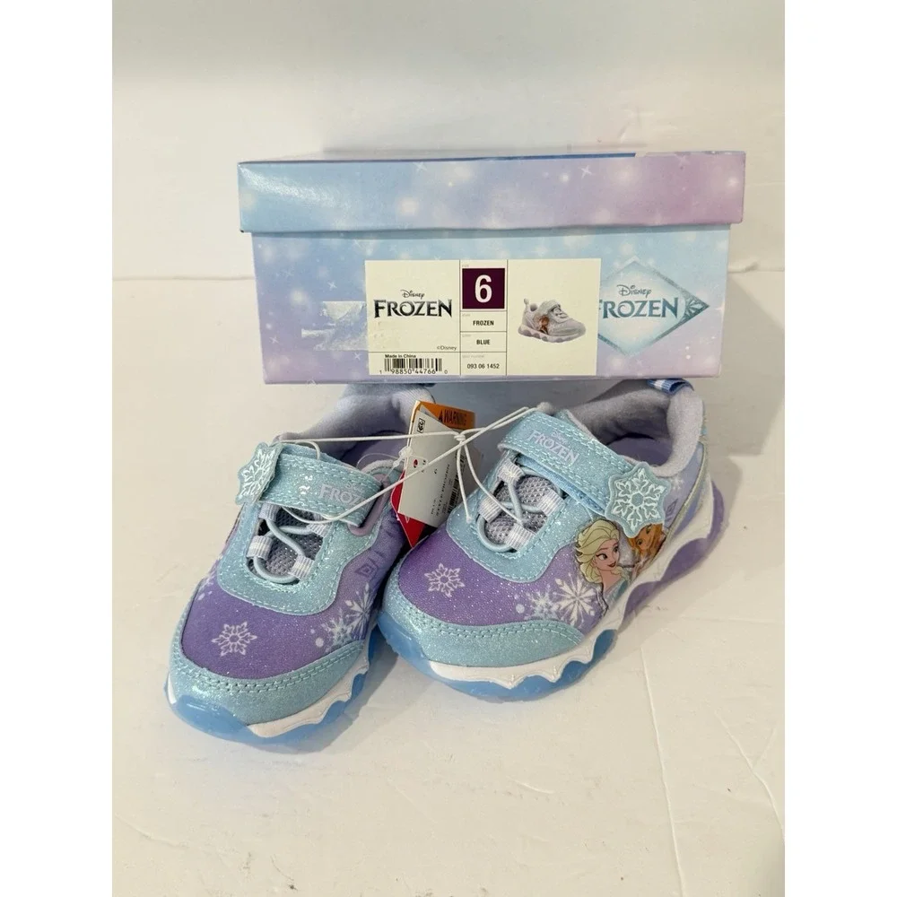 Toddler Girls' DISNEY FROZEN Athletic Shoes Sneakers Sz 6 School Walking Trendy